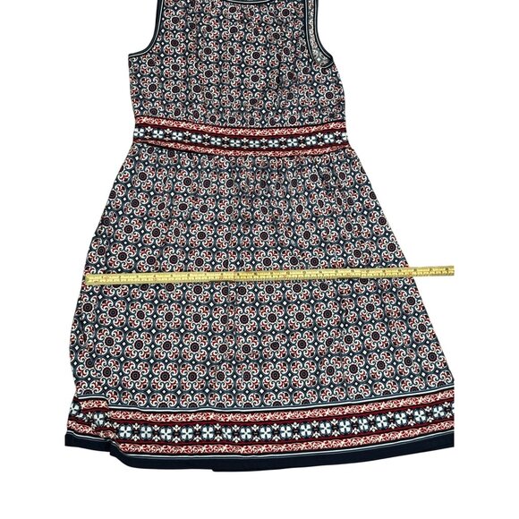 Max Studio Sleeveless Red White & Blue Geometric Print Dress S - Picture 10 of 10